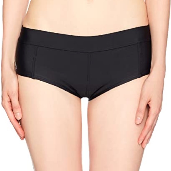 Volcom Simply Solid Boy Cut Bikini Bottom Shorts - Picture 2 of 9